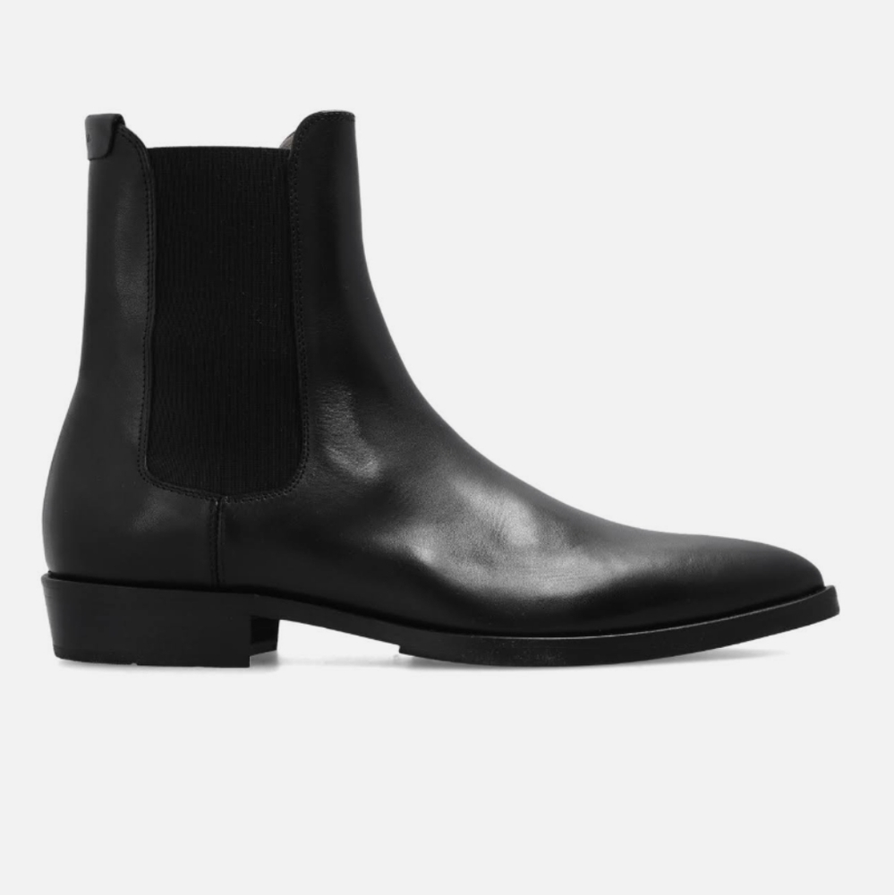 All Saints Black Chelsea Boots Ankle-Height Leather